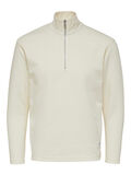 Selected HOGE HALS EN RITS SWEATSHIRT, Egret, highres - 16078541_Egret_001.jpg