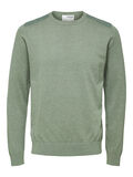 Selected ORGANIC COTTON CREW NECK PULLOVER, Aluminum, highres - 16079115_Aluminum_844056_001.jpg