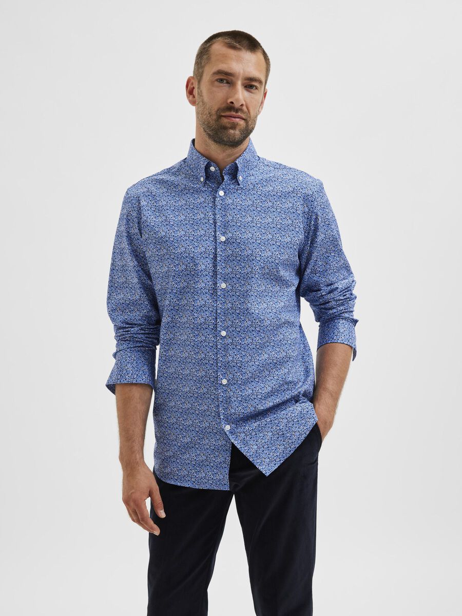 Selected FORMAL LONG SLEEVED SHIRT, Estate Blue, highres - 16081019_EstateBlue_904554_003.jpg