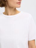 Selected 100% COTTON DETAILED T-SHIRT, Bright White, highres - 16097834_BrightWhite_006.jpg