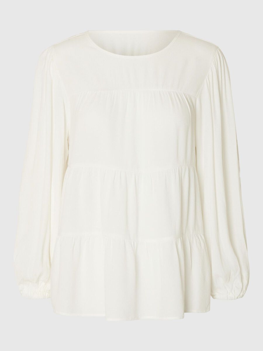 Selected VISCOSEMIX BLOUSE, Snow White, highres - 16097969_SnowWhite_001.jpg