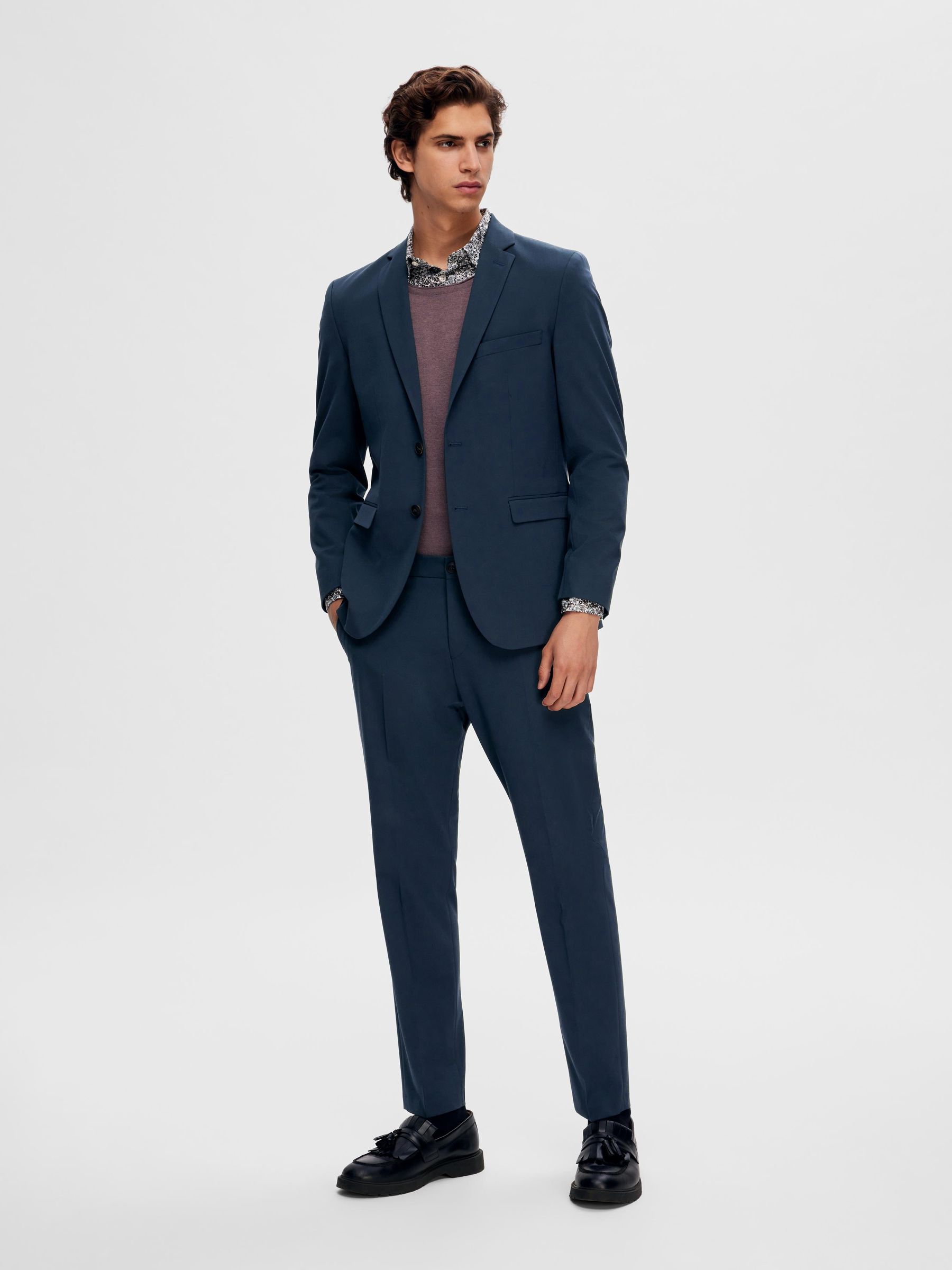 SLIM FIT BLAZER Blue SELECTED HOMME