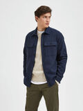 Selected GEWEBTES OVERSHIRT, Navy Blazer, highres - 16087822_NavyBlazer_985693_003.jpg