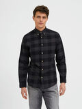 Selected FLANNEL SHIRT, Phantom, highres - 16074464_Phantom_953816_003.jpg