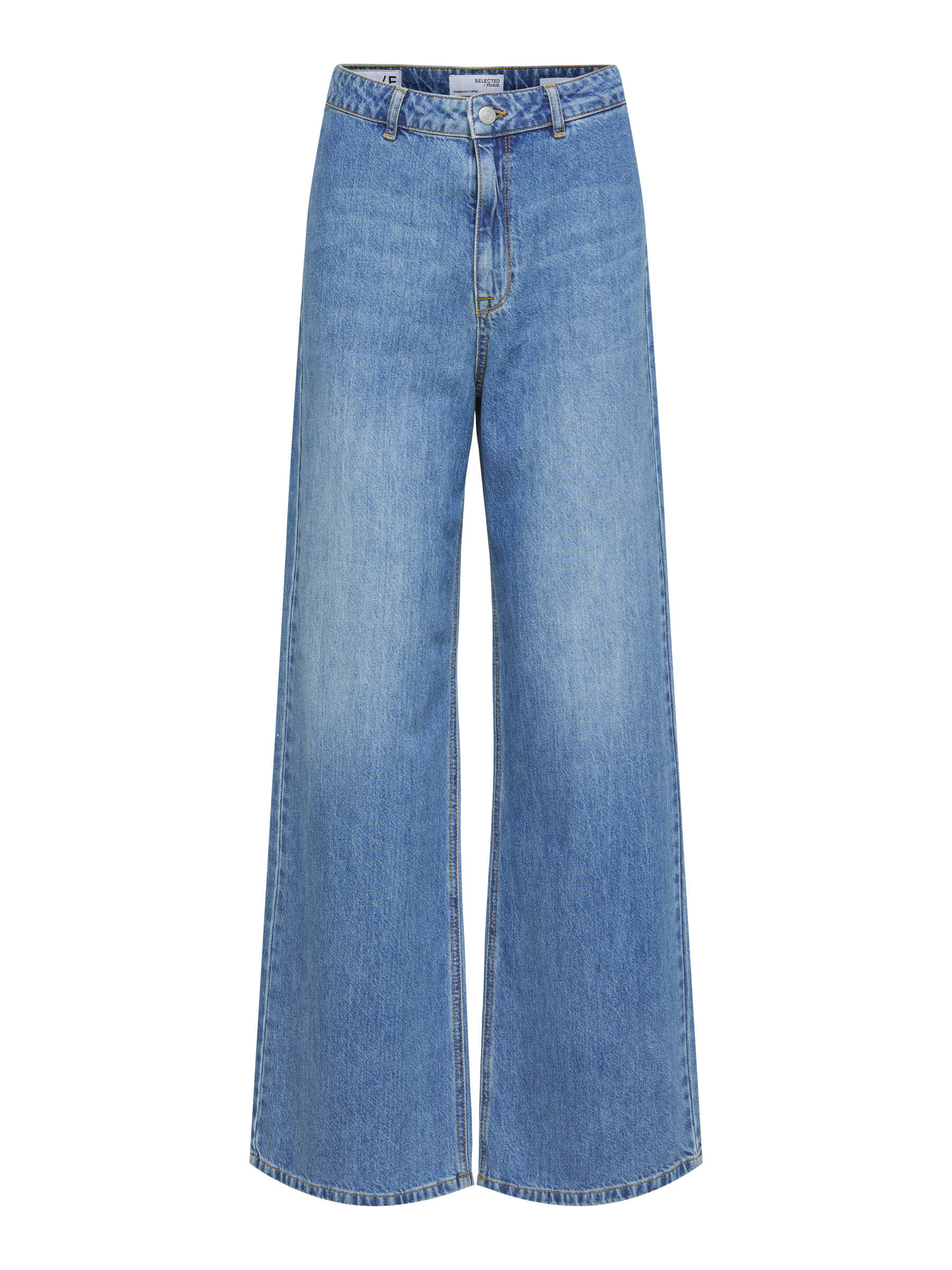 Wijde hoge taille dames high waisted jeans | KLEDING.nl