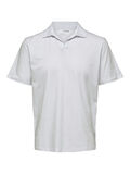 Selected SHORT SLEEVED POLO SHIRT, Bright White, highres - 16083385_BrightWhite_001.jpg