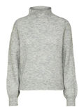 Selected RIBBET STRIKKET PULLOVER, Light Grey Melange, highres - 16087618_LightGreyMelange_001.jpg