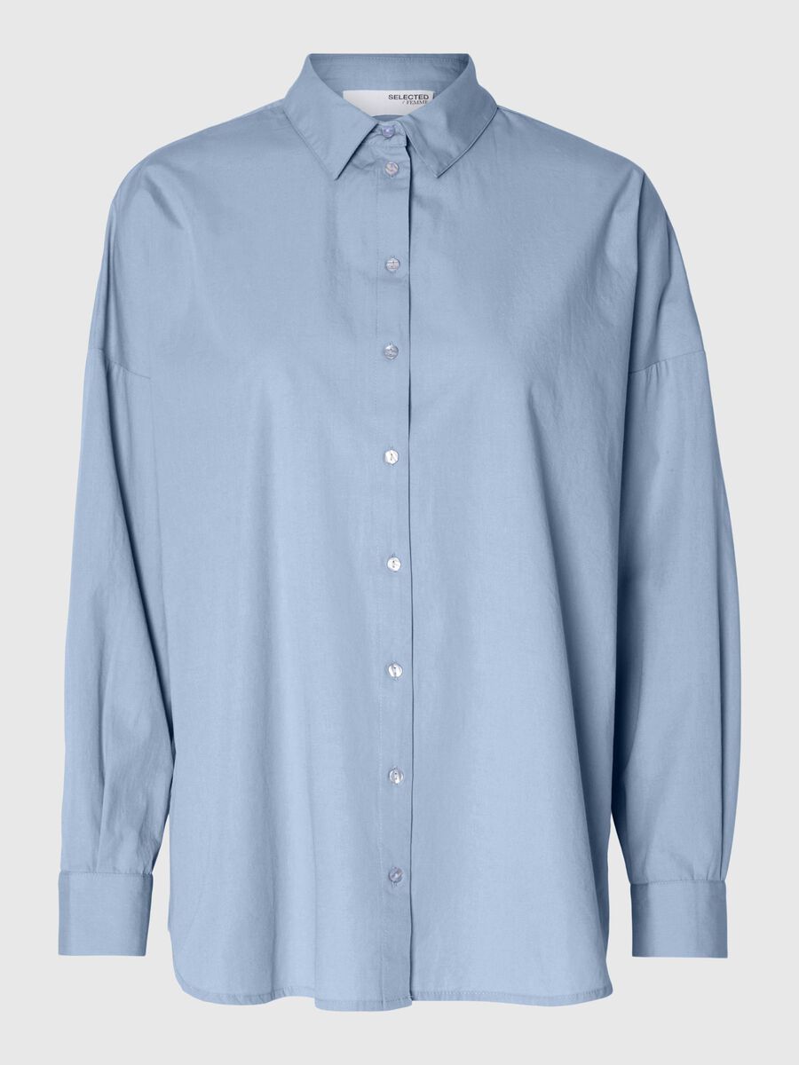 Selected OVERSIZED SKJORTE, Cashmere Blue, highres - 16092647_CashmereBlue_001.jpg