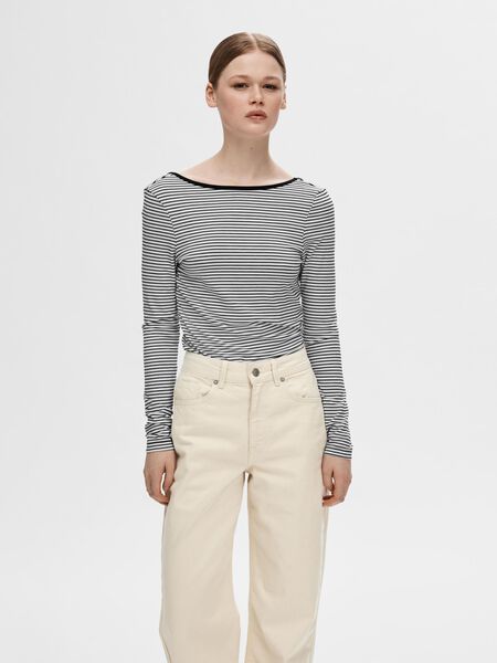 Selected STRIPED LOW BACK TOP, Black, highres - 16093027_Black_1094355_003.jpg