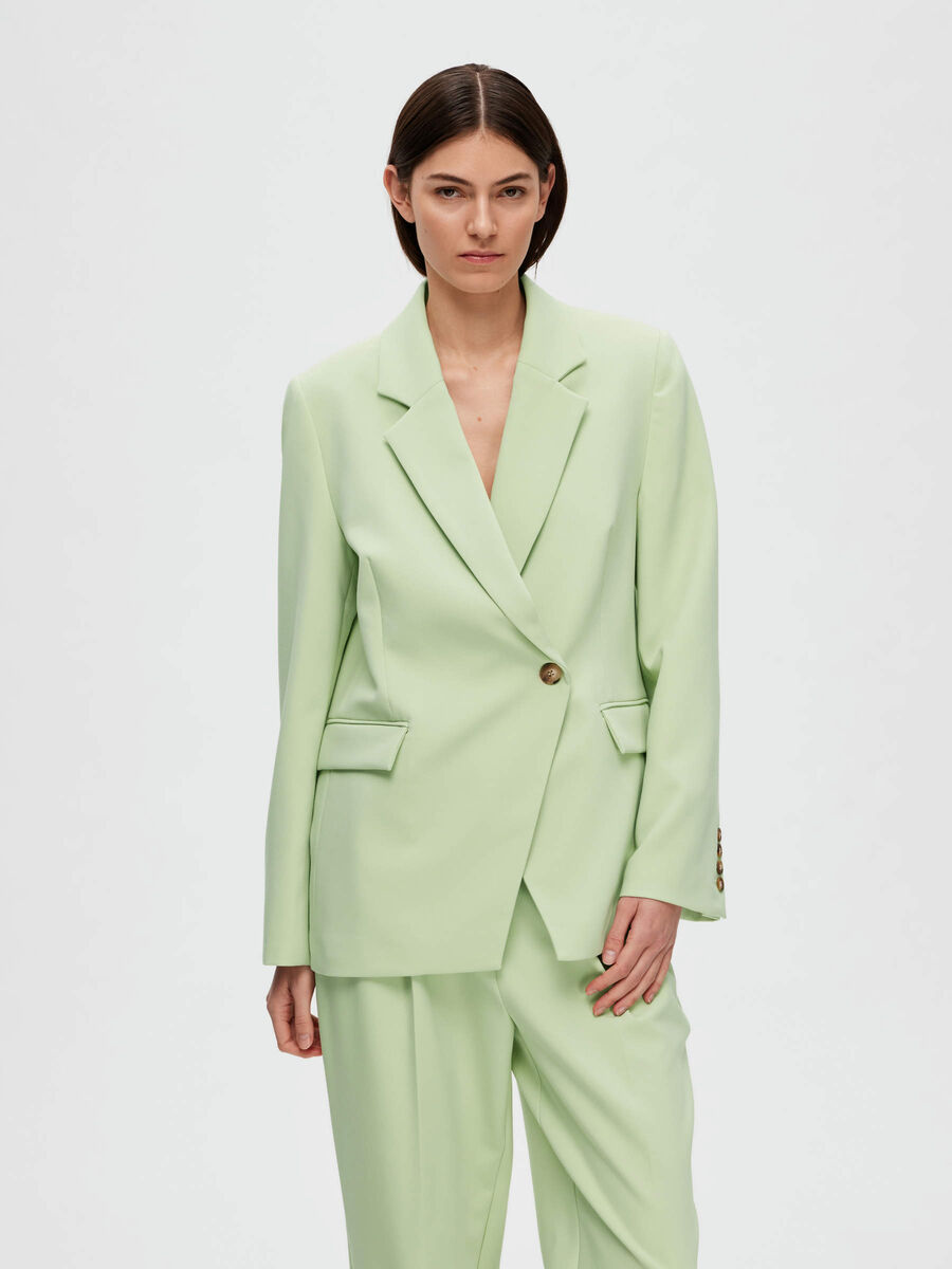 Selected ASYMMETRISCHER BLAZER, Celadon Green, highres - 16088116_CeladonGreen_003.jpg