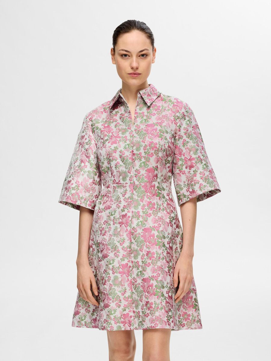 Selected FLORAL JACQUARD MINI DRESS, Snow White, highres - 16094300_SnowWhite_1114905_003.jpg