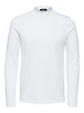 Selected COL MONTANT - T-SHIRT À MANCHES LONGUES, Bright White, highres - 16068941_BrightWhite_001.jpg