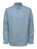 Selected LINEN SHIRT, Blue Fog, highres - 16083774_BlueFog_001.jpg