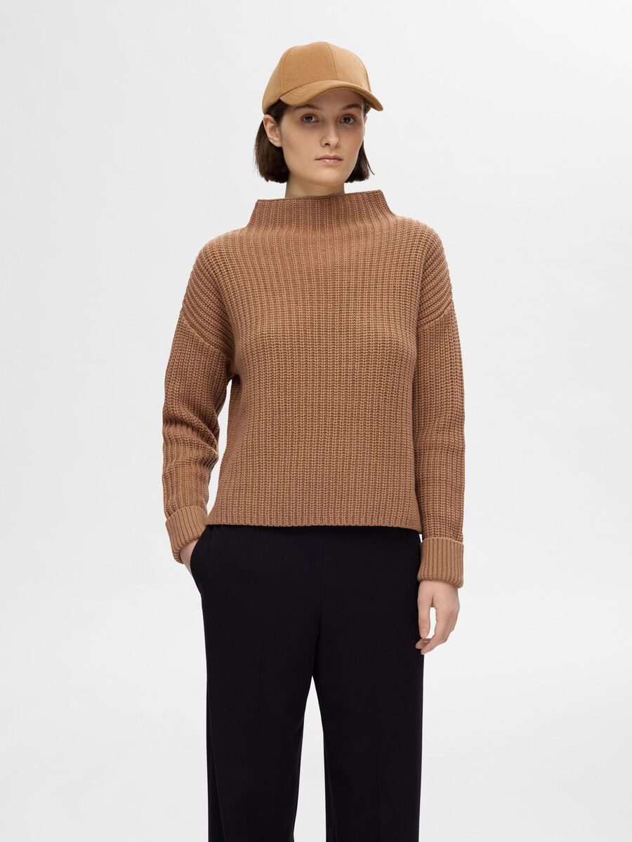Selected OVERSIZED JUMPER, Tobacco Brown, highres - 16075489_TobaccoBrown_003.jpg