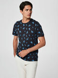 Selected BLUMEN T-SHIRT, Dark Navy, highres - 16063203_DarkNavy_632483_003.jpg