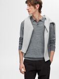 Selected 100% MERINO WOOL POLO SHIRT, Medium Grey Melange, highres - 16094654_MediumGreyMelange_008.jpg