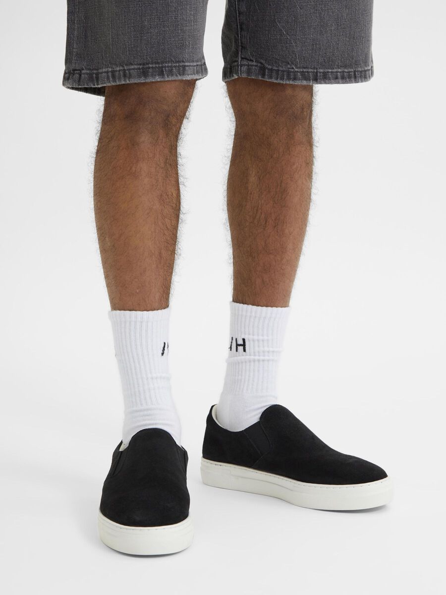 Selected SUEDE - TRAINERS, Black, highres - 16072983_Black_003.jpg