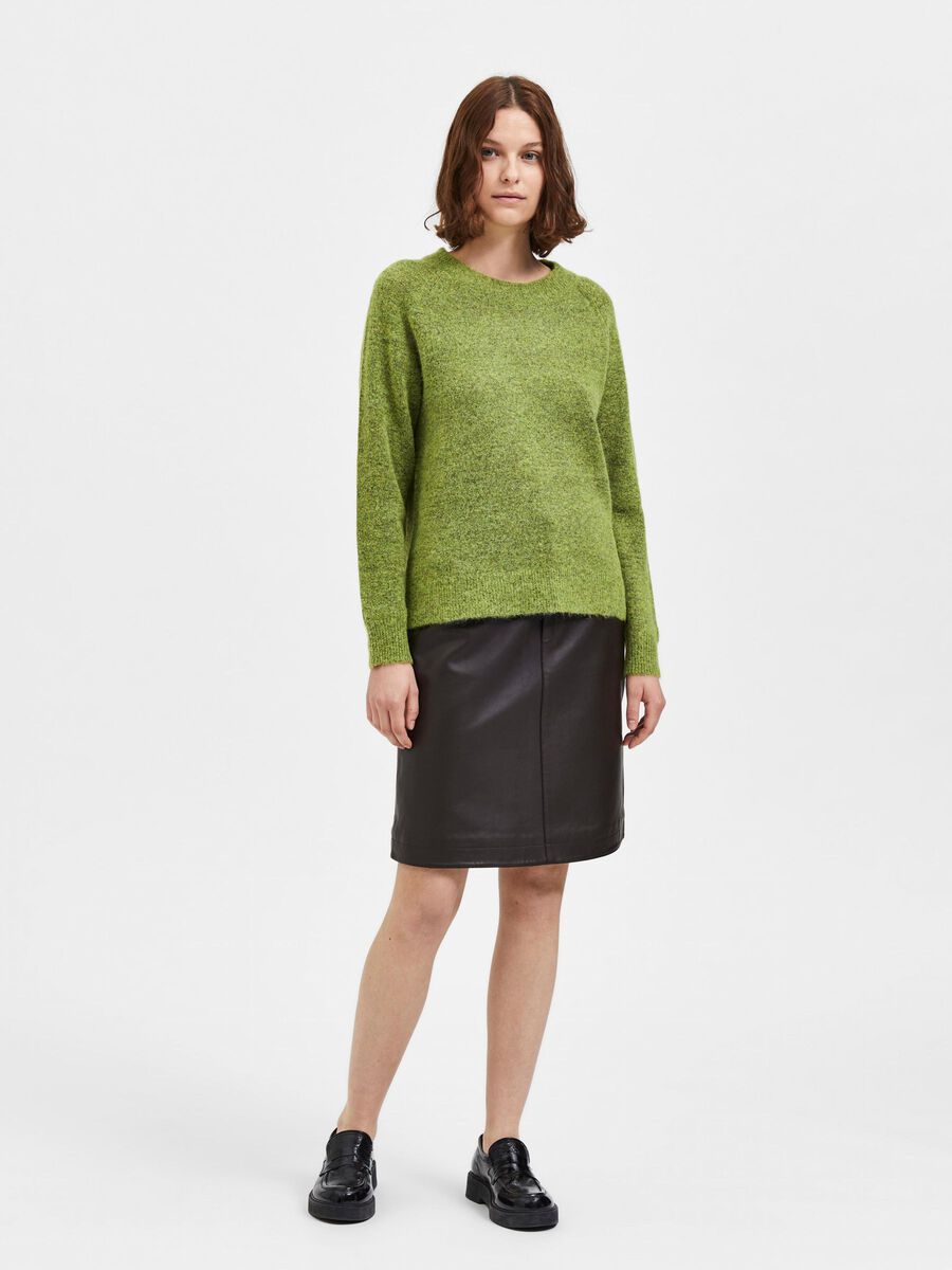 Selected LONG-SLEEVED KNITTED JUMPER, Dark Citron, highres - 16074482_DarkCitron_773866_005.jpg