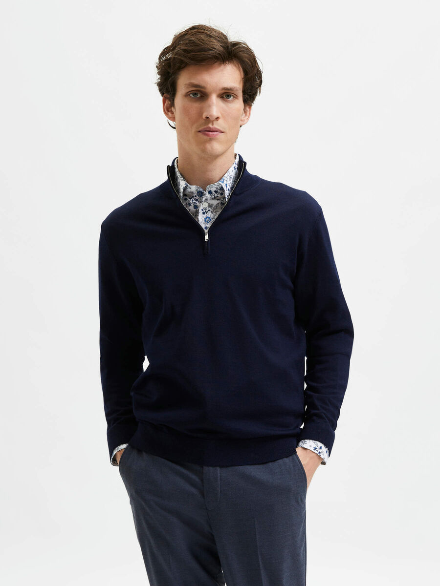 Selected LAINE MÉRINOS PULLOVER, Navy Blazer, highres - 16085081_NavyBlazer_940967_003.jpg