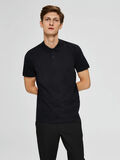 Selected COUPE DROITE POLO, Black, highres - 16072841_Black_003.jpg