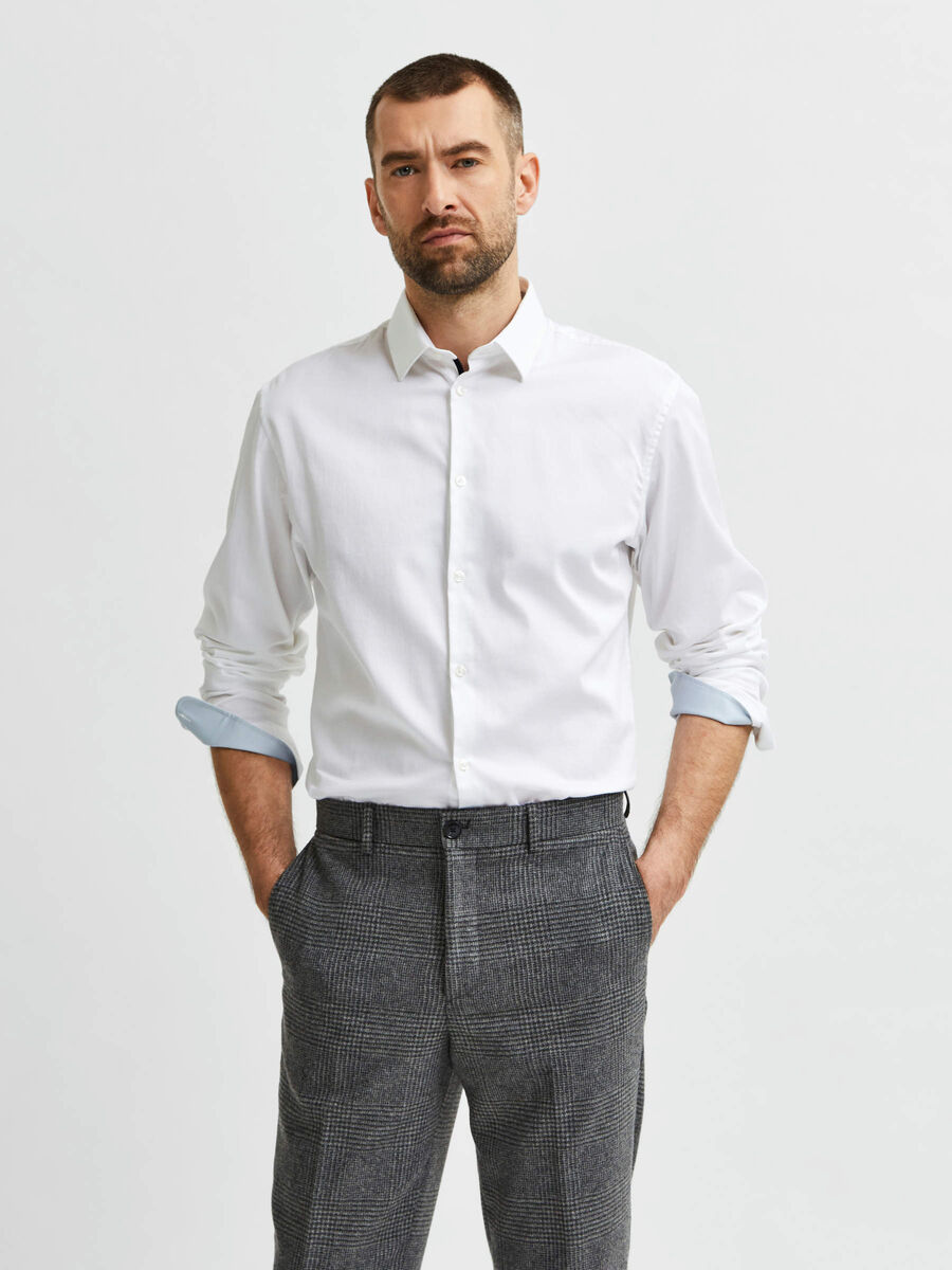 Selected SLIM FIT HEMD, Bright White, highres - 16077346_BrightWhite_003.jpg