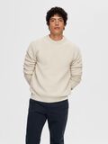 Selected CREW NECK PULLOVER, Oatmeal, highres - 16092599_Oatmeal_003.jpg