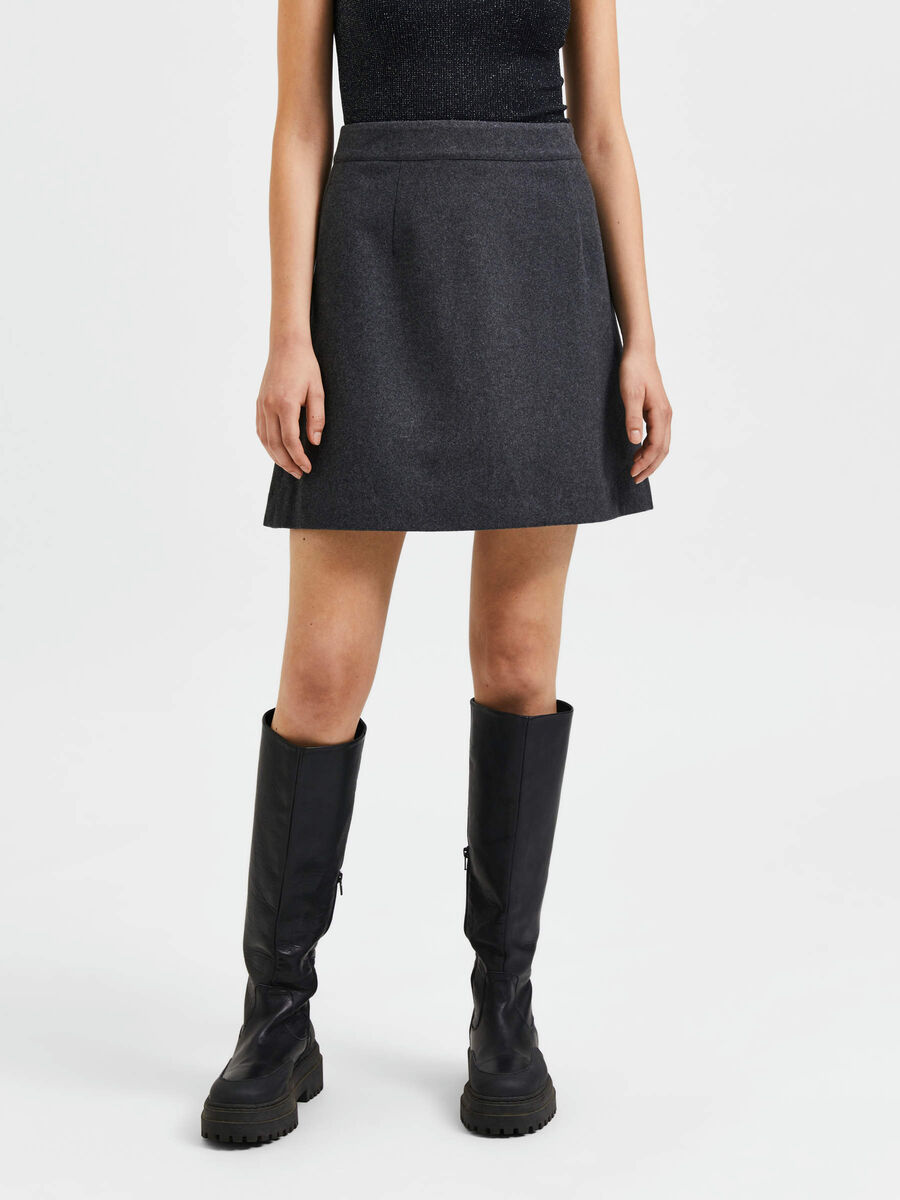 Selected WOOL MINI SKIRT, Dark Grey Melange, highres - 16087549_DarkGreyMelange_003.jpg