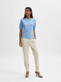 Selected RIBBED KNITTED TOP, Blue Bell, highres - 16082425_BlueBell_005.jpg