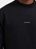 Selected LONG SLEEVED SWEATSHIRT, Black, highres - 16085889_Black_006.jpg