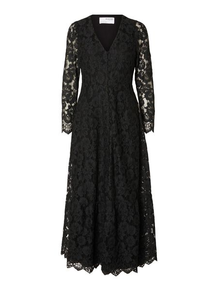 Selected DENTELLE ROBE LONGUE, Black, highres - 16091525_Black_001.jpg