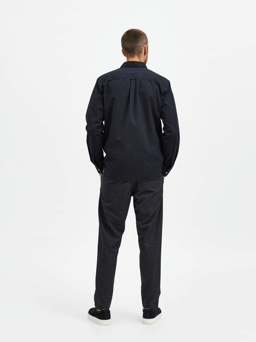 Selected STRUKTURIERTES OVERSHIRT, Black, highres - 16085805_Black_004.jpg