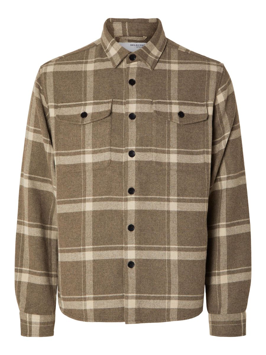Plaid Overshirt - Selected - Modalova