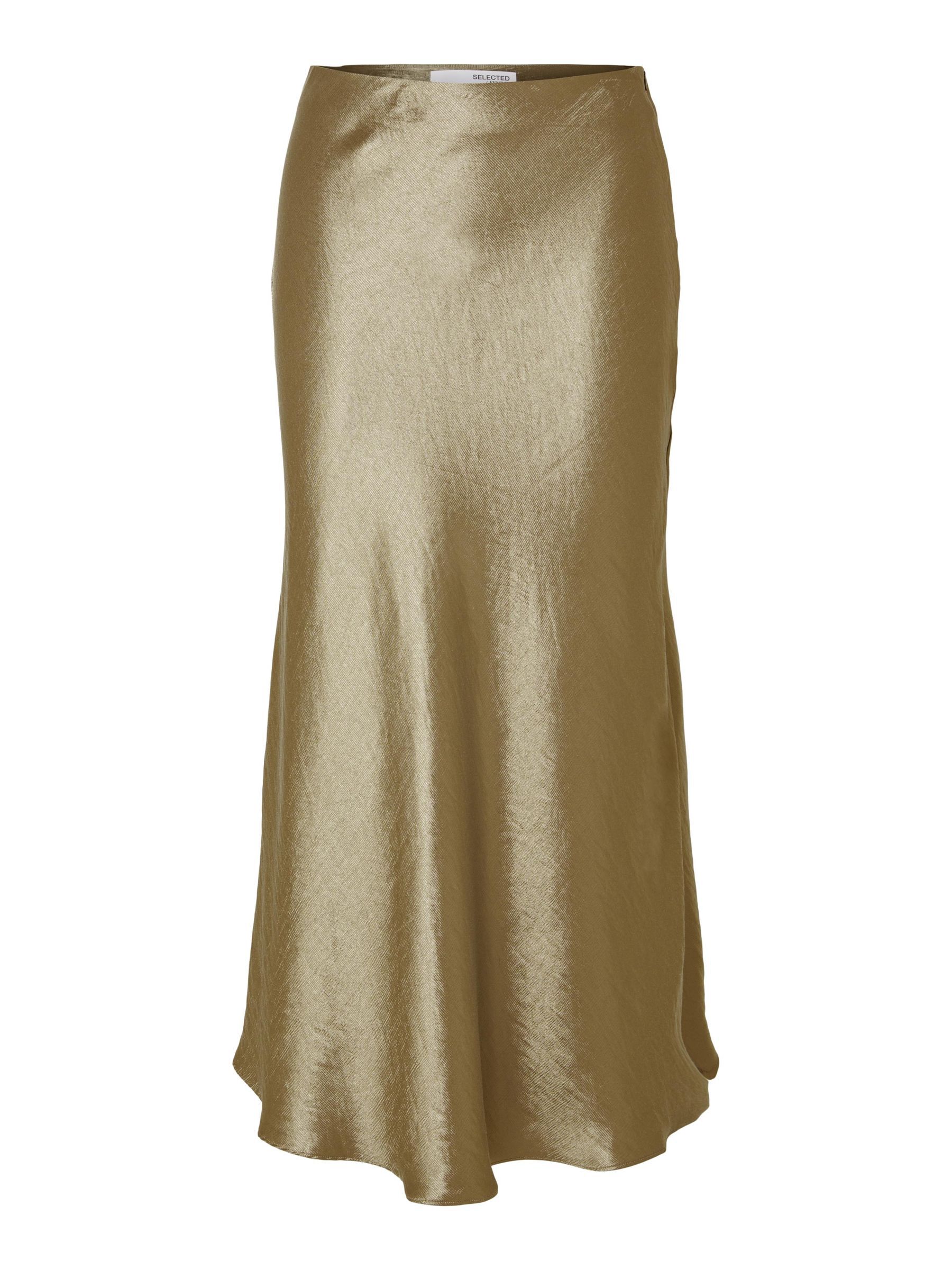 METALLIC MIDI SKIRT Metallic SELECTED FEMME