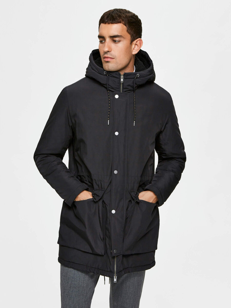 Selected GEFÜTTERTER PARKA, Black, highres - 16074187_Black_003.jpg