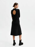 Selected DE CUELLO ALTO VESTIDO MIDI, Black, highres - 16079834_Black_004.jpg