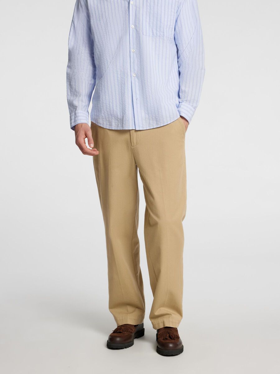 Selected 220 LOOSE-FIT TROUSERS, Kelp, highres - 16096745_Kelp_003.jpg