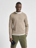Selected CREW NECK - PULLOVER, Sand, highres - 16062814_Sand_816489_003.jpg