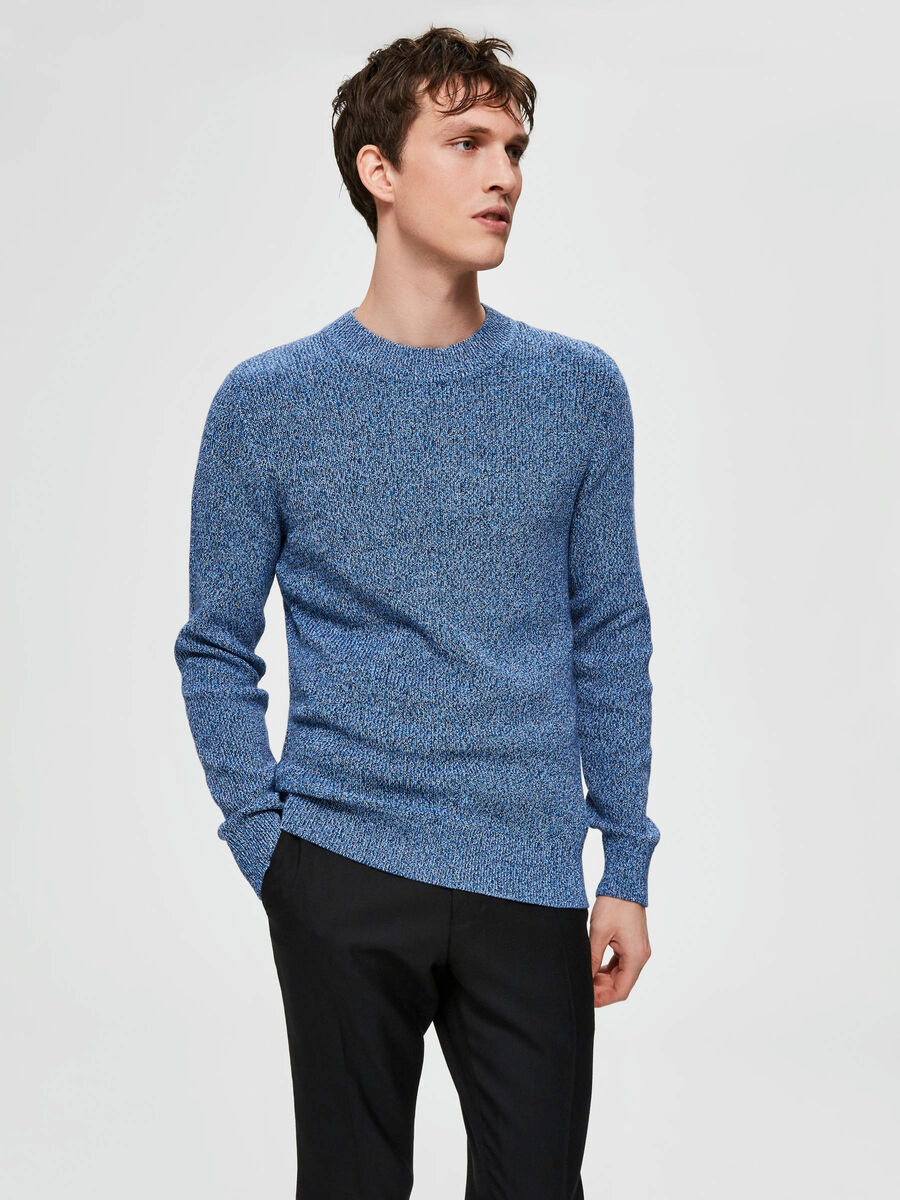 Selected ORGANIC COTTON - JUMPER, Maritime Blue, highres - 16071563_MaritimeBlue_748771_003.jpg