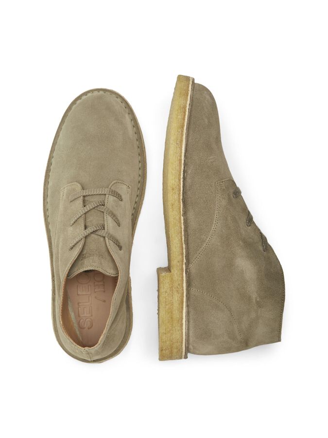 WILDLEDER DESERT-BOOTS | Grün | SELECTED HOMME®