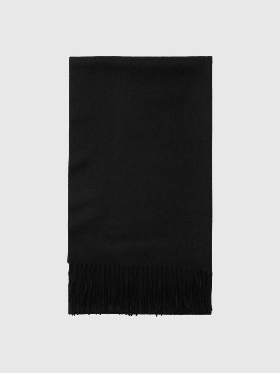 Selected WOOL - SCARF, Black, highres - 16062002_Black_001.jpg