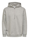 Selected DÉCONTRACTÉE SWEAT À CAPUCHE, Light Grey Melange, highres - 16083380_LightGreyMelange_001.jpg