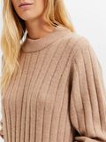 Selected RIBBED KNITTED MAXI DRESS, Warm Taupe, highres - 16086338_WarmTaupe_006.jpg