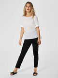 Selected ORGANIC COTTON - SHORT SLEEVED TOP, Bright White, highres - 16062149_BrightWhite_005.jpg