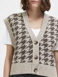 Selected ULDBLANDING HOUNDSTOOTH VEST, Sandshell, highres - 16086300_Sandshell_979517_006.jpg