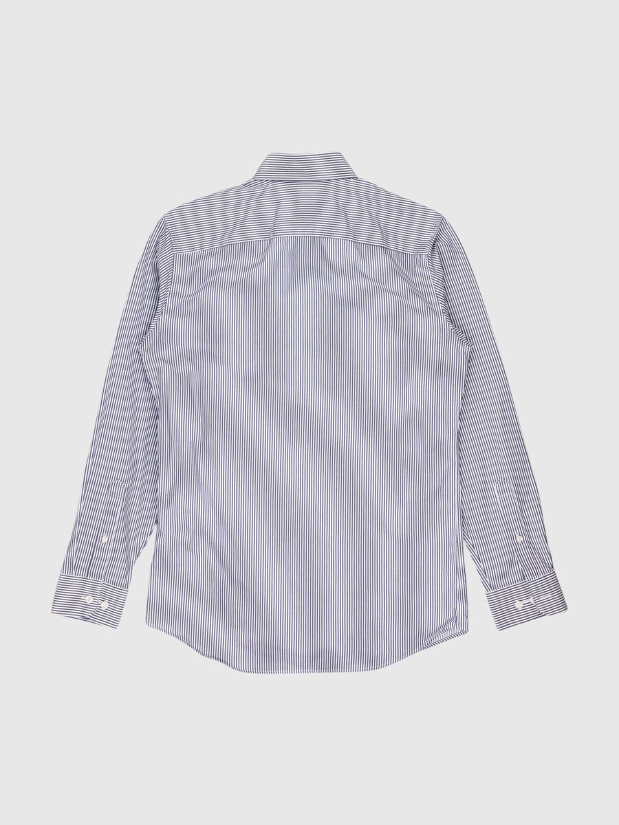 Selected LONG-SLEEVED SLIM FIT SHIRT, Dark Sapphire, highres - 80000386_DarkSapphire_862472_002.jpg