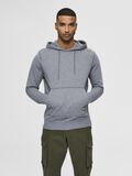 Selected CLASSIQUE SWEAT À CAPUCHE, Medium Grey Melange, highres - 16077368_MediumGreyMelange_003.jpg