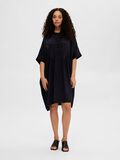 Selected PETITE SATIN KORT KLÄNNING, Black, highres - 16090540_Black_005.jpg