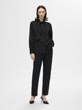 Selected BOW DETAIL SATIN SHIRT, Black, highres - 16095068_Black_005.jpg