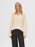 Selected STRIKKET POLO PULLOVER, Birch, highres - 16091361_Birch_008.jpg