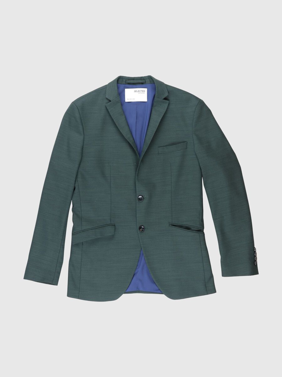 Selected SLIM FIT BLAZER, Dark Green, highres - 80000292_DarkGreen_001.jpg